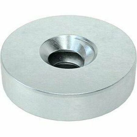 BSC PREFERRED Zinc-Plated Steel Press-Fit Nut for Sheet Metal M2.5 x .45 Thread for 1mm Minimum Panel Thick, 25PK 95185A490